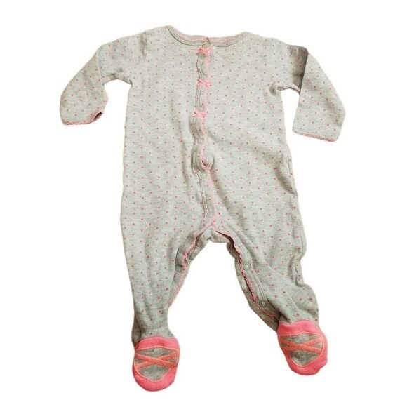 Carter's ballet footed pajamas 6 months - Picture 1 of 3